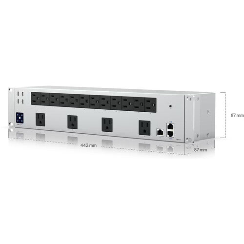 Ubiquiti | 2U Power Distribution Pro 16 Remotely resettable outlets 4 USB-C 1.3" LCD | USP-PDU-Pro