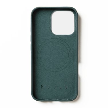 Mujjo | Full Leather w/MagSafe Case iPhone 16 Pro - Livid Green | MUJJO-CL-051-LG