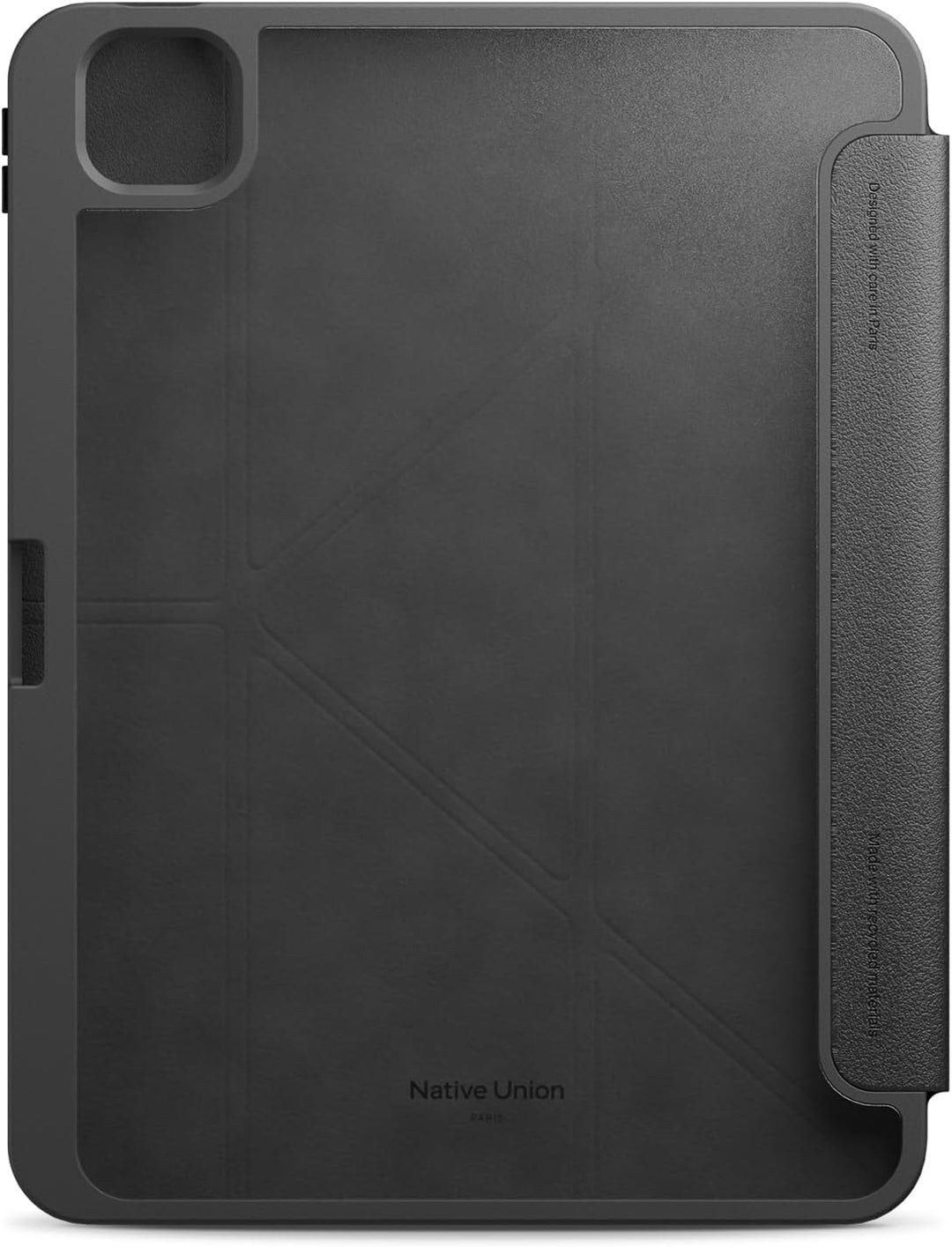 Native Union | Active Case for iPad Lightweight Durable 4-in-1 Stand Case with Matte TPU Back – Apple Pencil Holder – Magnetic Cover Compatible with Auto Wake/Sleep Function - Black | ACTCSE-BLK-IP-109