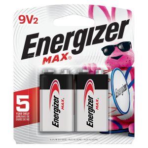 Energizer | 9V Batteries Max 2 Pack | 522BP2E