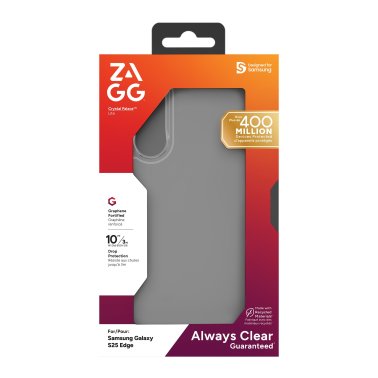 ZAGG | Graphene Crystal Palace Lite Case Samsung Galaxy S25 Edge - Clear | 702318592