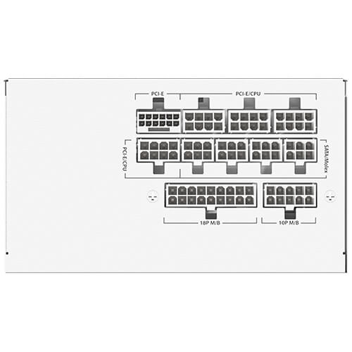 Antec | Full Modular 80 Plus Gold Power Supply GSK ATX3.1 850W - White | GSK850 WHITE US
