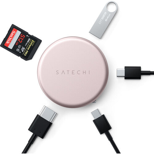 Satechi | OntheGo 5-in-1 Multiport Adapter - Blush | ST-POTG5P