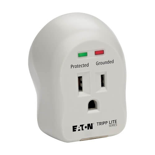 Tripp Lite | SpikeCube Series 1-Outlet Personal Surge Protector - White | SPIKECUBE