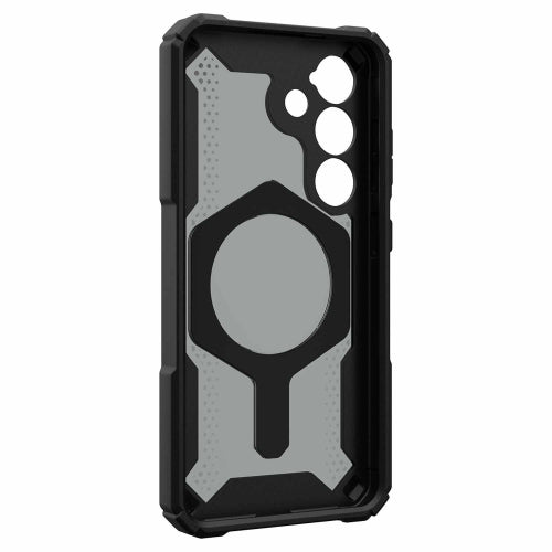 UAG | Plasma XTE Rugged Kickstand Case w/Magnet for Samsung Galaxy S25 - Black / Orange | 120-9124