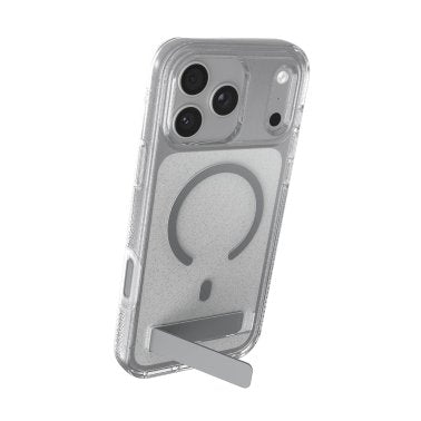 ZAGG | Graphene Milan Snap iPhone 18 Pro Max/17 Pro Max Kickstand Case - Glitter Silver |