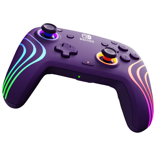 Afterglow | Wave Wireless Pro Controller with Motion for Nintendo Switch & Nintendo Switch OLED Model - Purple |  500-252-PR