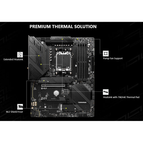 MSI | Motherboard MAG B650 TOMAHAWK WIFI AM5 ATX - Black | B650TOMAHAWKWIFI