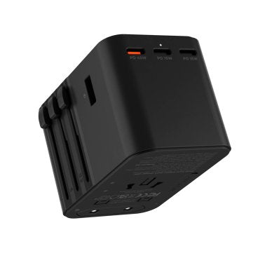 Rolling Square | Quick Charger Travel Adapter Wall Charger 45W - Black | TRAVQCR