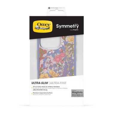 OtterBox | Symmetry w/ MagSafe Series Case iPhone 16 Pro - Purple Wildflowers | 77-96396