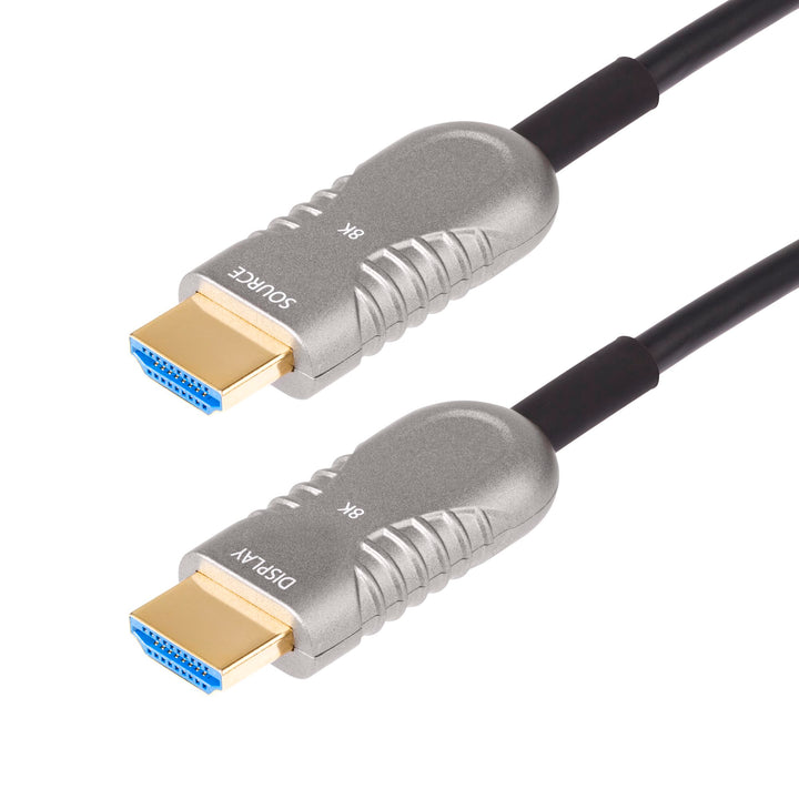 StarTech | HDMI 2.1 Hybrid Active Optical Cable (AOC), CMP, Plenum Rated, 8K Ultra High Speed HDMI Fiber Optic Cable 100ft (30.4m) |