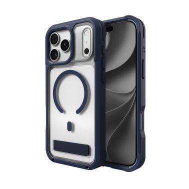 ZAGG | Graphene Rainier Snap iPhone 18 Pro Max/17 Pro Max Kickstand Case - Navy | 702322338