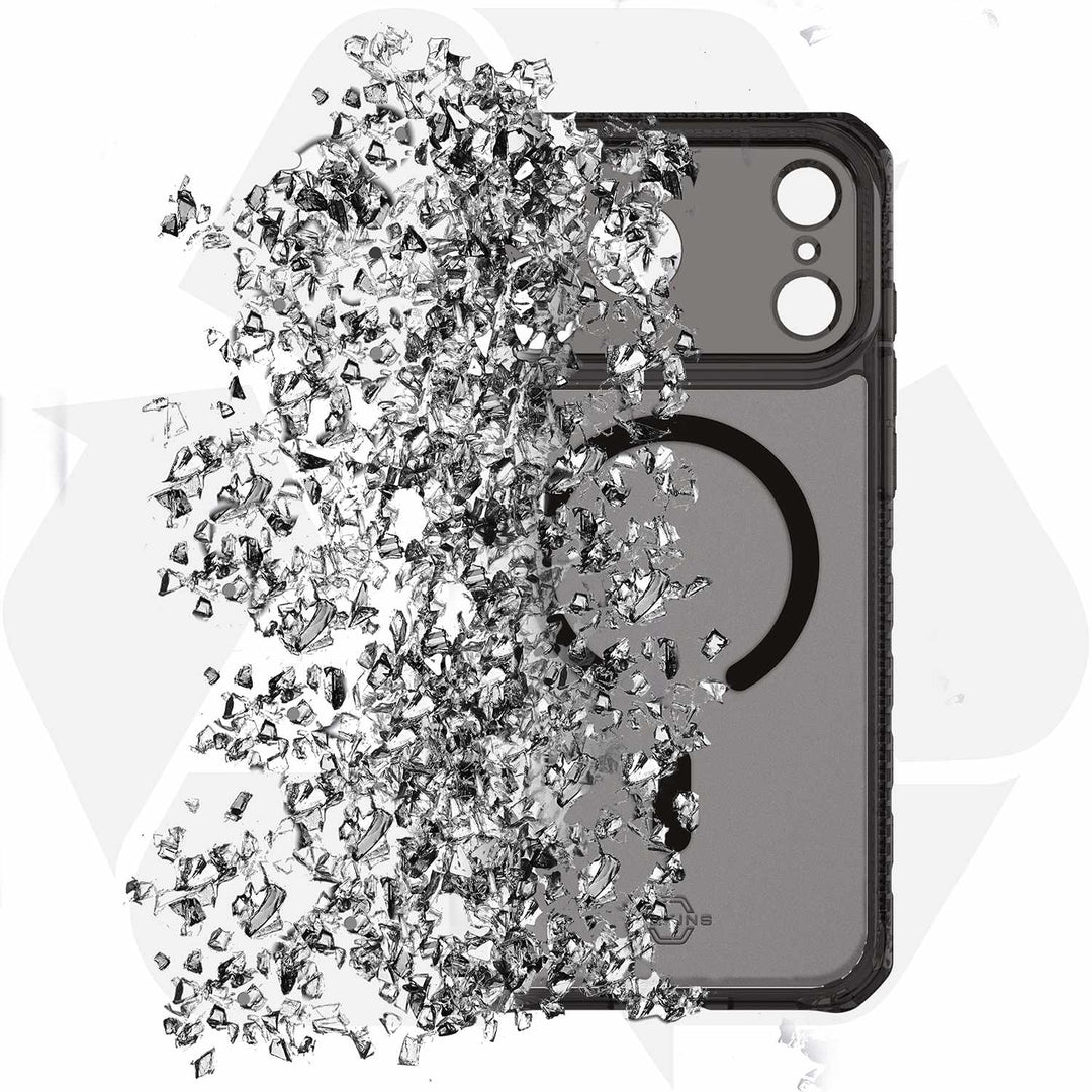 ITSKINS | Hybrid_R Vapor MagSafe Case iPhone 17 Pro Max - Smoke | AP7UHBVARSMOK