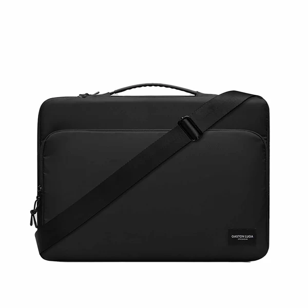 Gaston Luga | Dash Cushioned Briefcase 16" - Black | DSCBC16BK