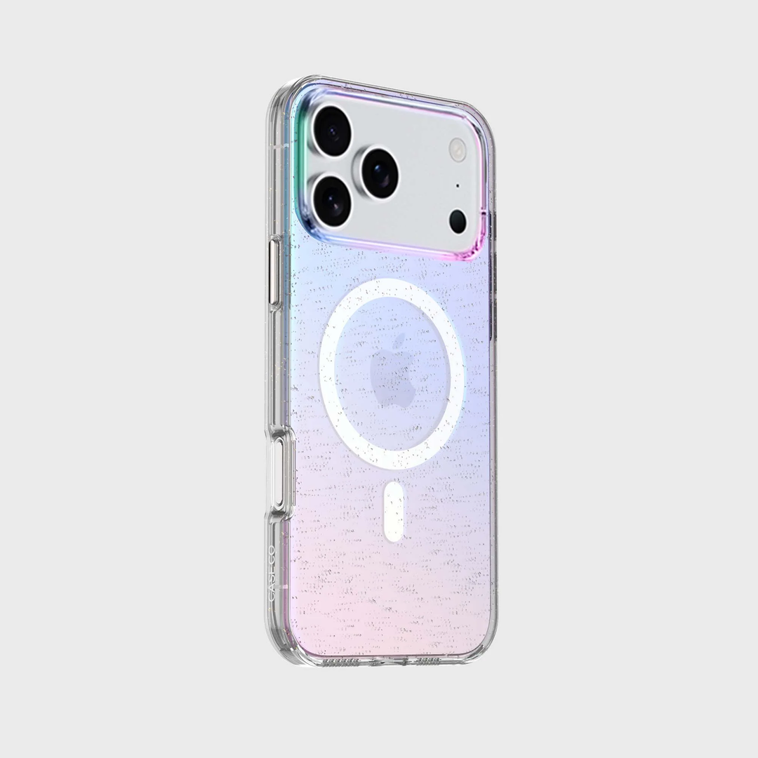 Caseco | Fremont Anti-Yellowing iPhone 17 Pro Case - Clear Glitter | C22E7-00