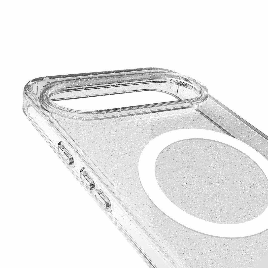 Blu Element | Dropzone Rugged Glitter Case w/Magnets for Google Pixel 11 Pro XL - Clear | BEPIXDZRG262