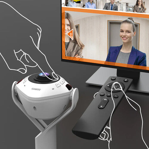 j5create | 360° AI-Powered Webcam with Speakerphone | JVU368