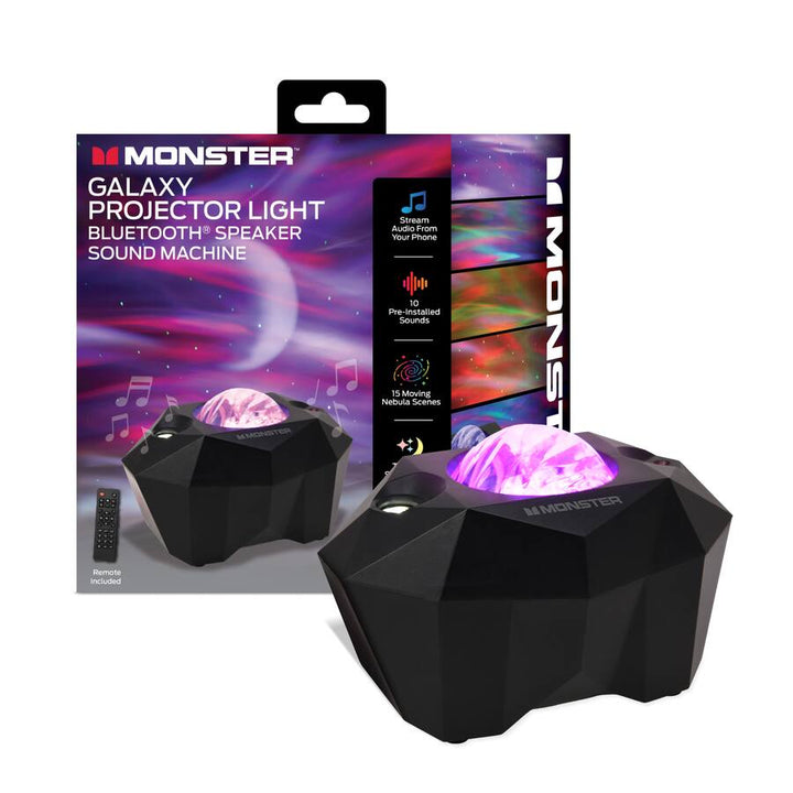Monster | Bluetooth Sound Machine Galaxy Light | MNO7-2001-BLK