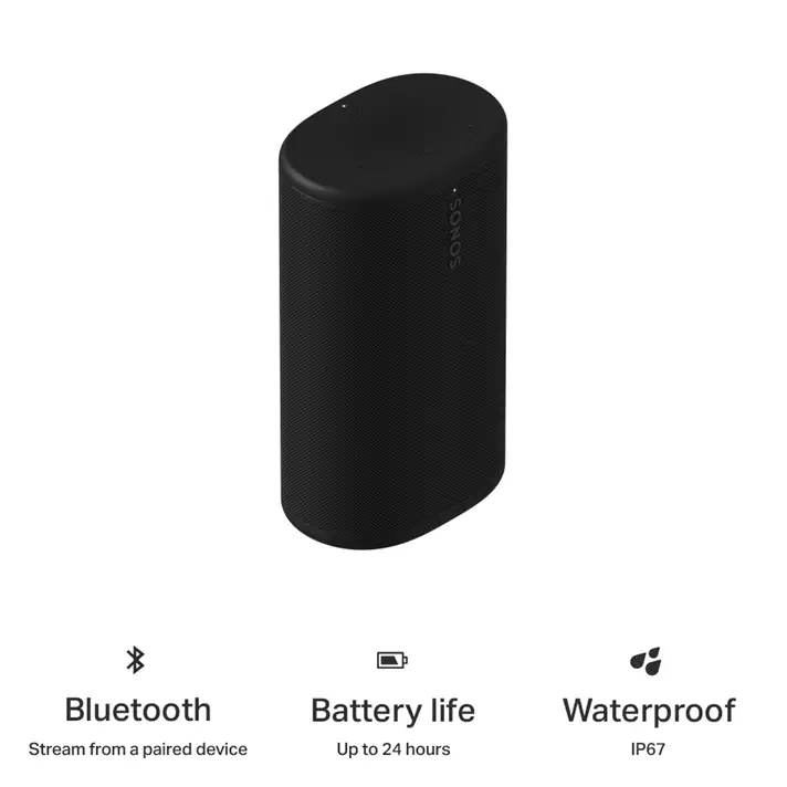 Sonos | Play Waterproof Bluetooth Wireless Speaker - Black | PLAYPUS1BLK