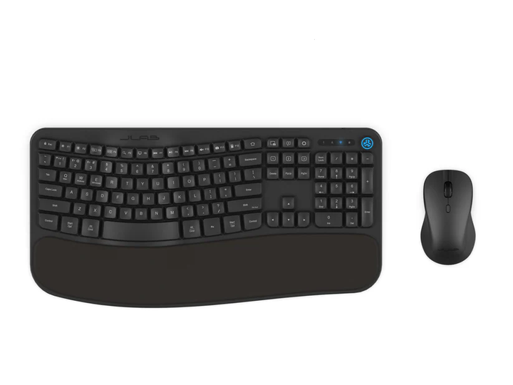 JLab | Flow Combo Ergonomic Keyboard and Mouse Bluetooth - Black | IFCKMFLOWBUNDLE4