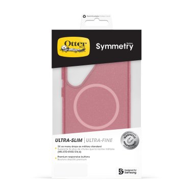 Otterbox | Symmetry Clear Magnets Series Case Samsung Galaxy S25 Ultra - Pink Thimbleberry | 77-97526