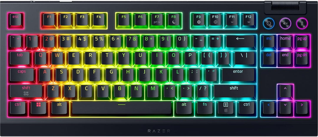 Razer | BlackWidow V4 TKL HyperSpeed Wireless Hot Swappable Gaming Keyboard: Orange Tactile Switches - Black | RZ03-05480200-R3U1
