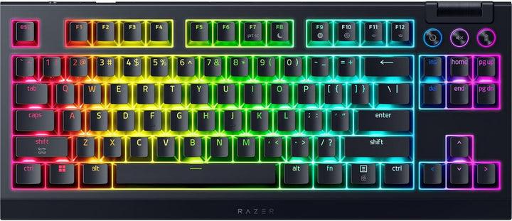 Razer | BlackWidow V4 TKL HyperSpeed Wireless Hot Swappable Gaming Keyboard: Orange Tactile Switches - Black | RZ03-05480200-R3U1