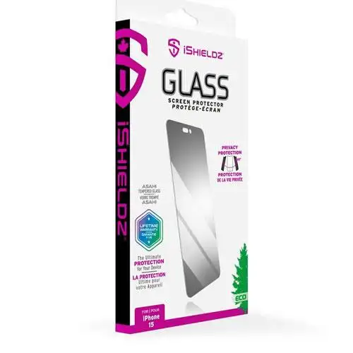 iShieldz | Privacy Glass Screen Protector for iPhone 15 Pro | IS5IP15P