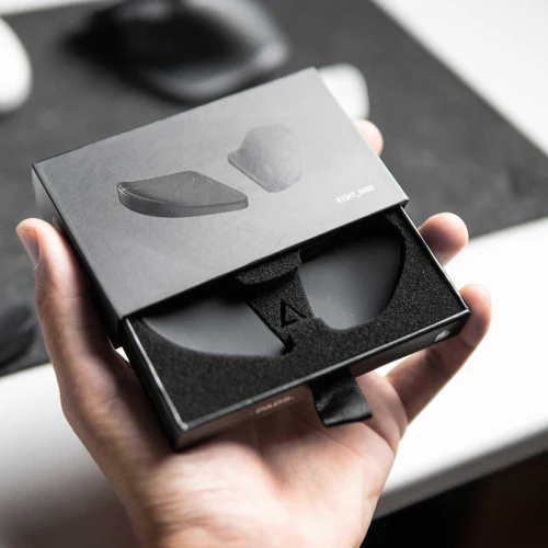 DeltaHub | Carpio 2.0 Mouse Wrist Pad Right - Small Black | CR-S-BL-R