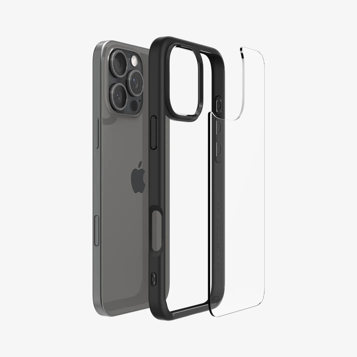 Spigen | Crystal Hybrid Case iPhone 16 Pro Max - Matte Black | 120-8855