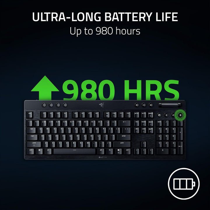 Razer Renewed | BlackWidow V4 Low Pro HyperSpeed Wireless Keyboard | RZ03-05270200-R3UR