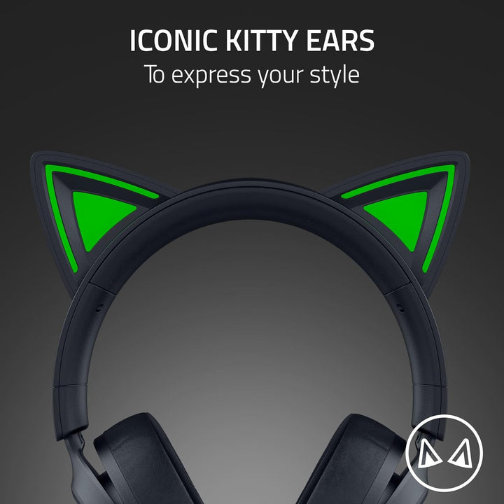 Razer | Kraken Kitty V3 X Wired Over-the-Ear Gaming Headset for PC, PlayStation, Nintendo Switch, Steam Deck, and Smartphone - Black |  RZ04-05350200-R3U1
