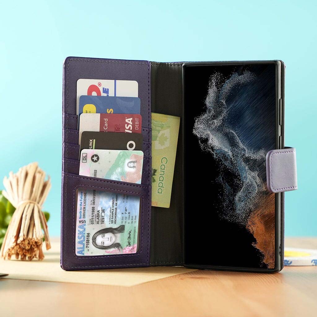 Caseco | 5th Ave MagSafe Wallet Case Samsung Galaxy S24 Ultra - Purple | C31C3-11