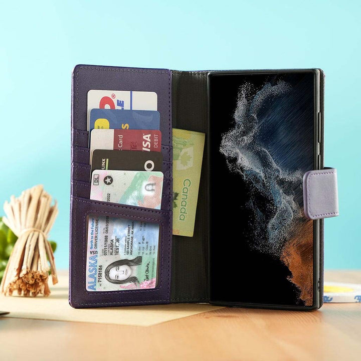 Caseco | 5th Ave MagSafe Wallet Case Samsung Galaxy S24 Ultra - Purple | C31C3-11
