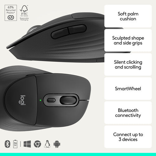 Logitech | Signature Comfort Plus MK880 Wireless Keyboard & Mouse Combo - Black | 920-013968