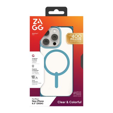 ZAGG | Santa Cruz Graphene Snap Case iPhone 16 Pro Max - Retro Blue | 15-13443