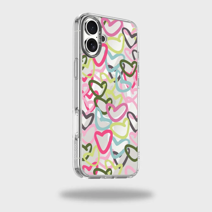 Caseco | Clear Design Case with MagSafe for iPhone 16 - Graffiti  | BM24C8-00BI