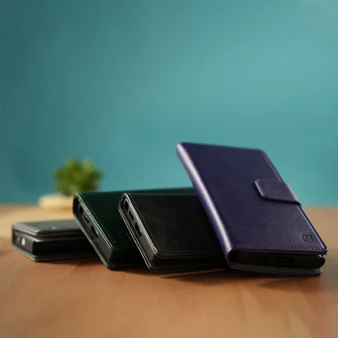 Caseco | 5th Ave MagSafe Wallet Case iPhone 14 Pro Max Vegan Leather - Purple | C3199-11