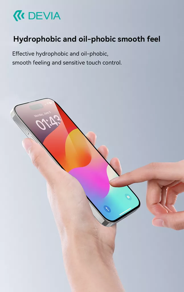 Devia | Edge to Edge Glass Screen Protector iPhone 15 Pro | 6938595388866