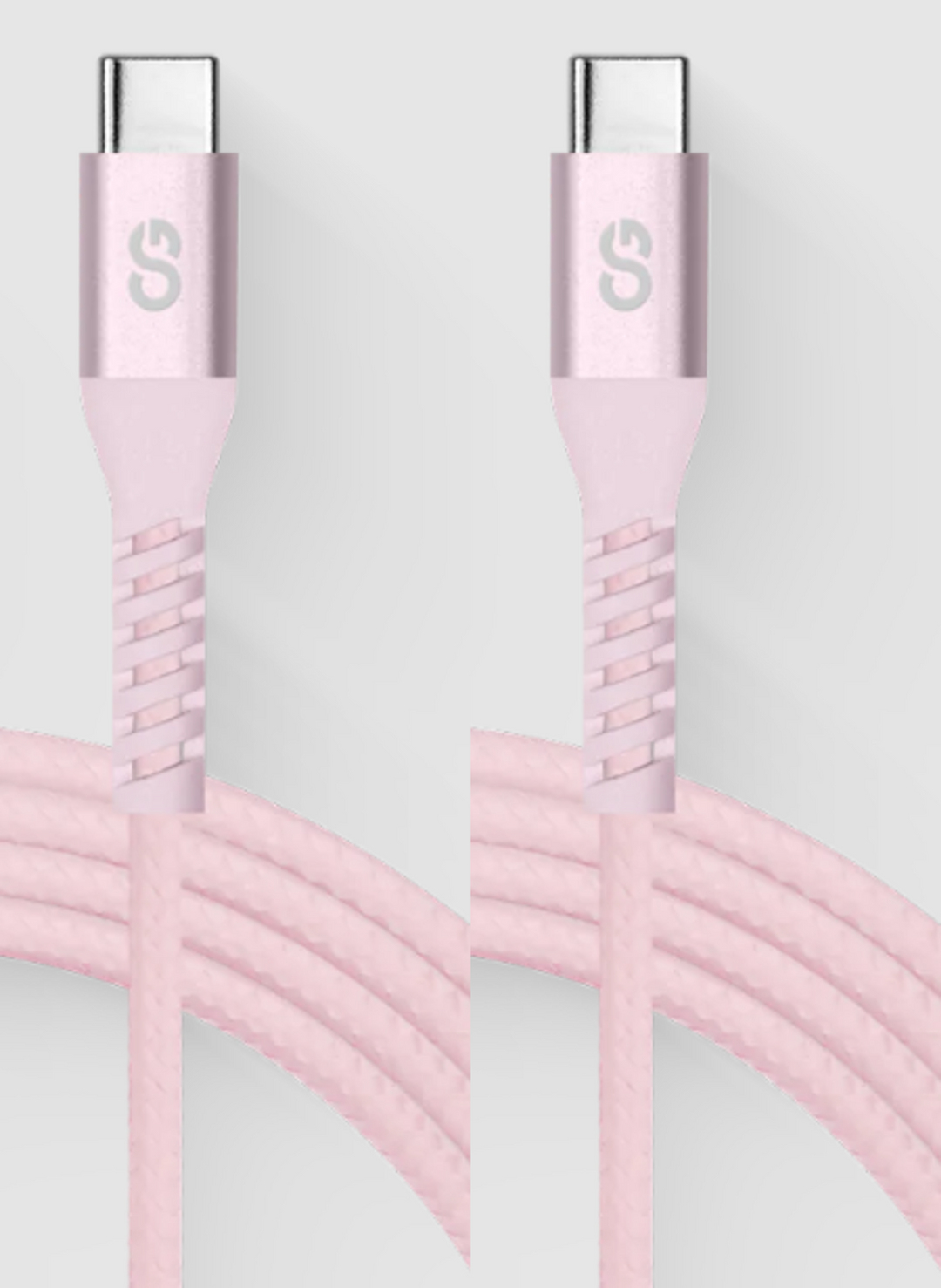 LOGiiX | Vibrance Braid USB-C to USB-C 4ft/1.2m - Blush | LGX-13830