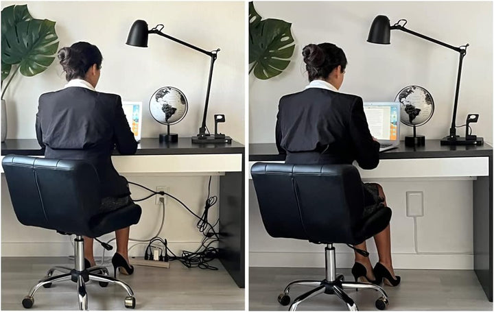 Sleek | Socket Ultra-Thin Outlet Cover with Surge Protector 6 Outlet 6 ft | 6SOVSZW