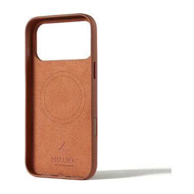 Mujjo | Full Leather w/MagSafe iPhone 17 Pro Max Case - Tan | MUJJO-CL-063-TN