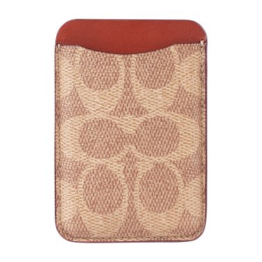 COACH | Universal Signature C Magnetic Cardholder - Tan | 15-14208