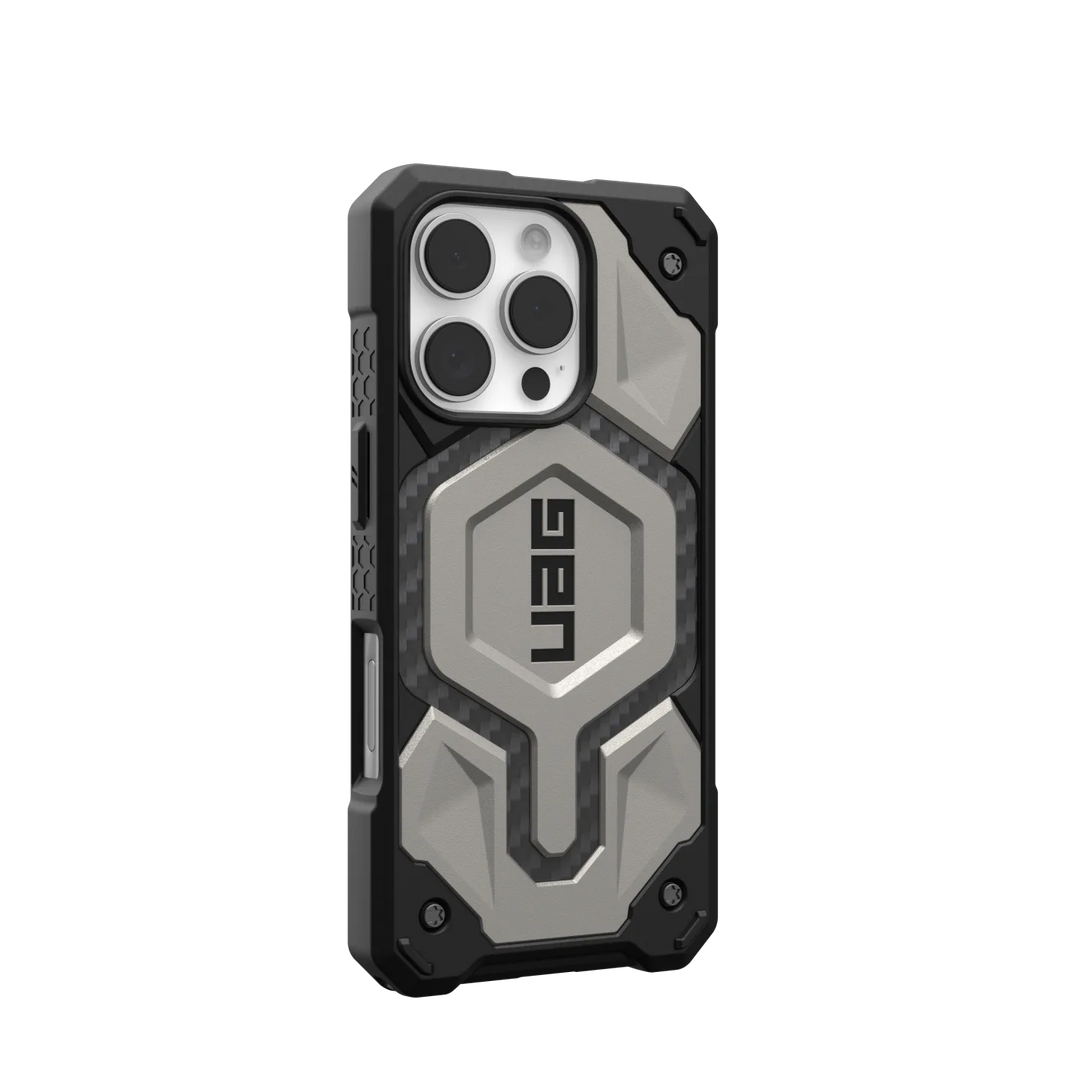 UAG | Monarch Pro MagSafe Case iPhone 16 Pro - Titanium | 15-13196