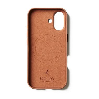 Mujjo | Full Leather w/MagSafe iPhone 17 Case - Tan | MUJJO-CL-060-TN