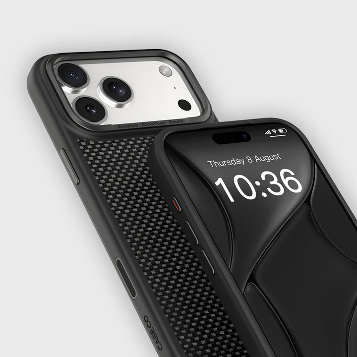 Caseco | Aramid Fiber Weave Pattern iPhone 17 Pro Case - Black | C28E7-51