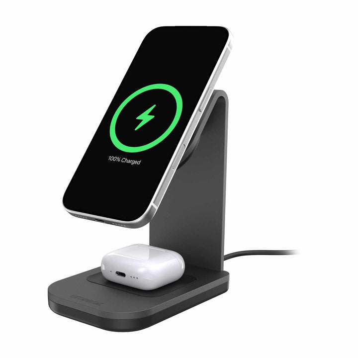 OtterBox | Qi2 2-in-1 Wireless Charging Stand 25W - Black | 77-000783