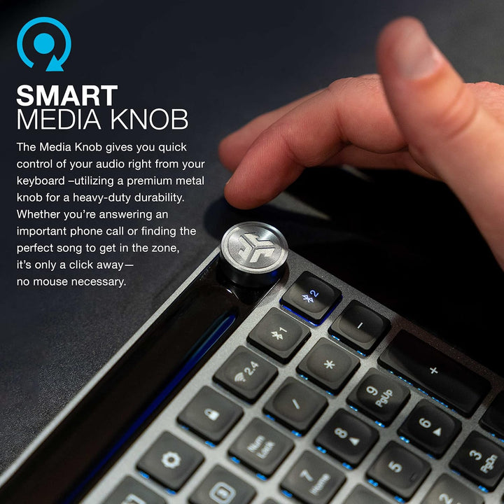 JLAB | Epic Bluetooth Wireless IlluminatedKeyboard- Black  | IFCKEPICKEYRBLK4