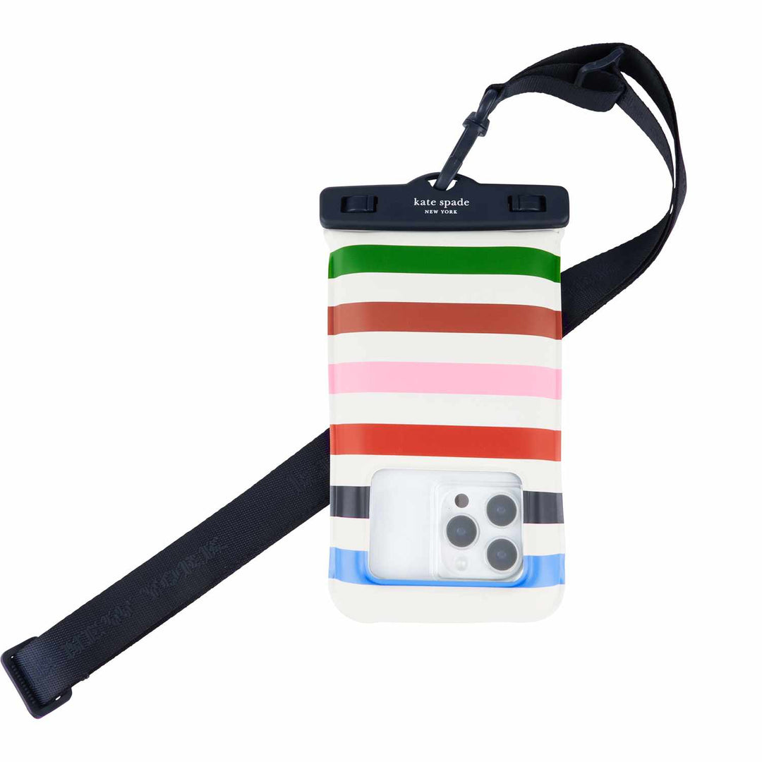 Kate Spade NY | Waterproof Floating Pouch for Cell Phone - Adventure Stripe | 108-0101
