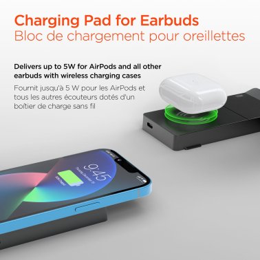 HyperGear | 6-in-1 Foldable Wireless Charging Stand Compatible with Samsung & Apple Watch | 16346HIT